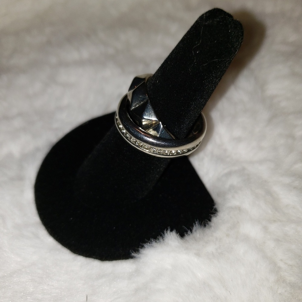 💚Silver interlocking rings - Picture 4 of 4